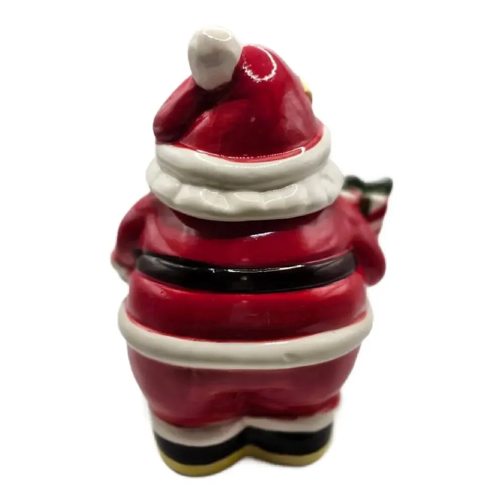 Vintage Christmas Santa Cookie Jar